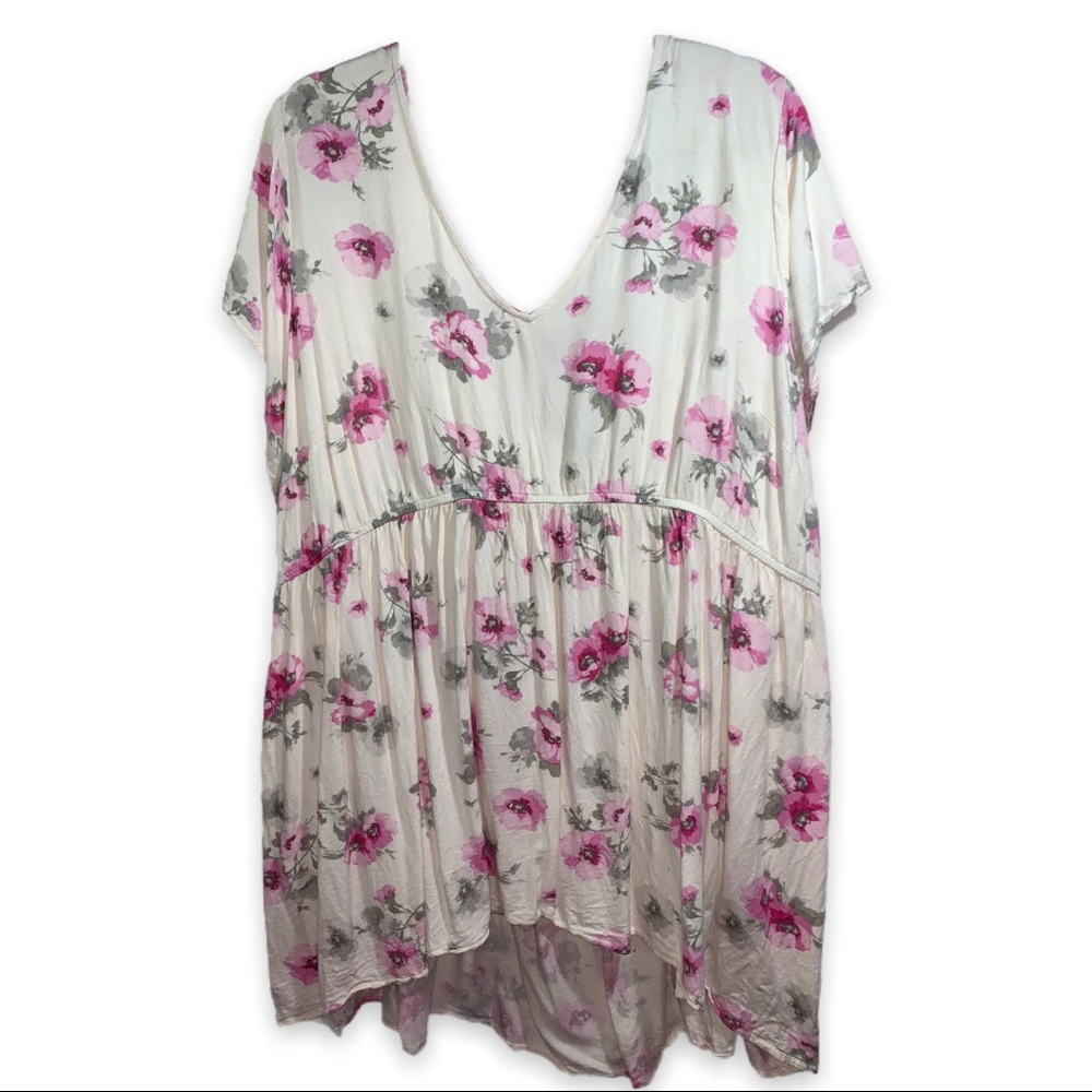 Floral Torrid Babydoll Blouse